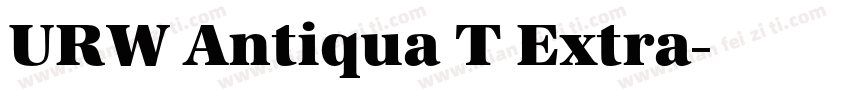 URW Antiqua T Extra字体转换